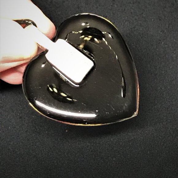 NWOT Resin Heart Pendant,  Heart Necklace, - Picture 8 of 15